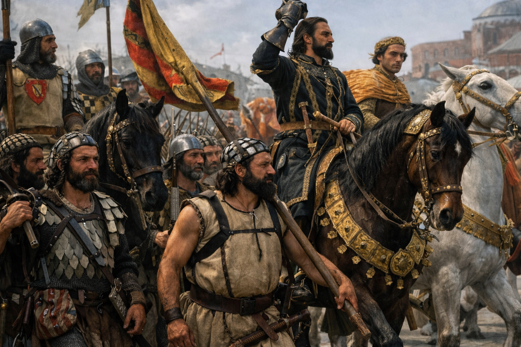 Roger de Flor liderant els almogàvers