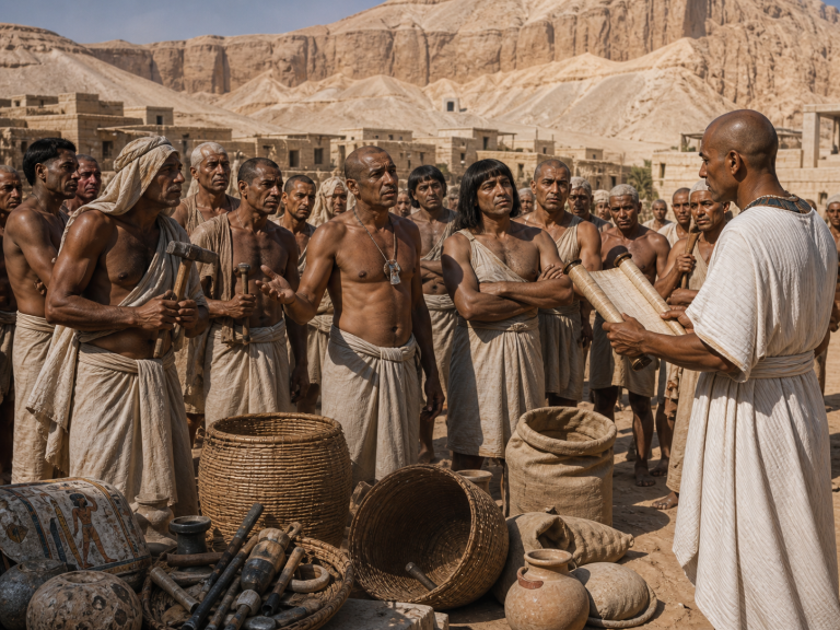 La vaga de Deir el-Medina quan els obrers del faraó van dir prou